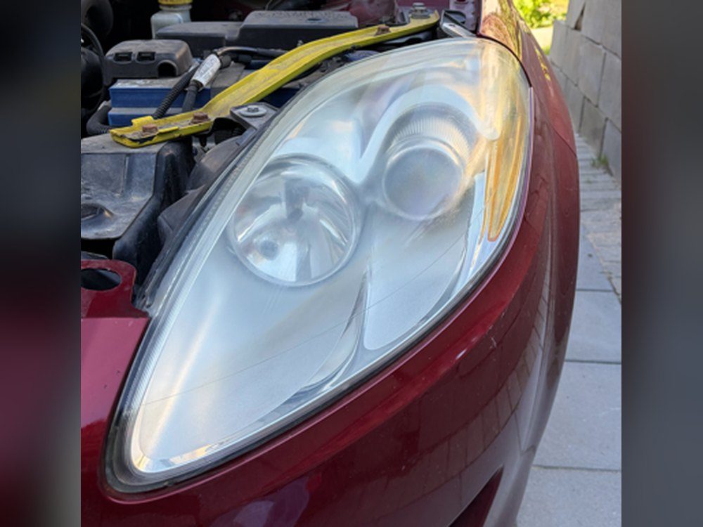 Fiat Bravo lewa lampa — przed regeneracją